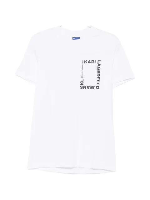 logo-print T-shirt by KARL LAGERFELD JEANS
