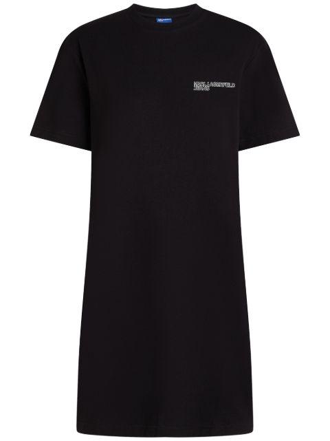 logo-print T-shirt dress by KARL LAGERFELD JEANS