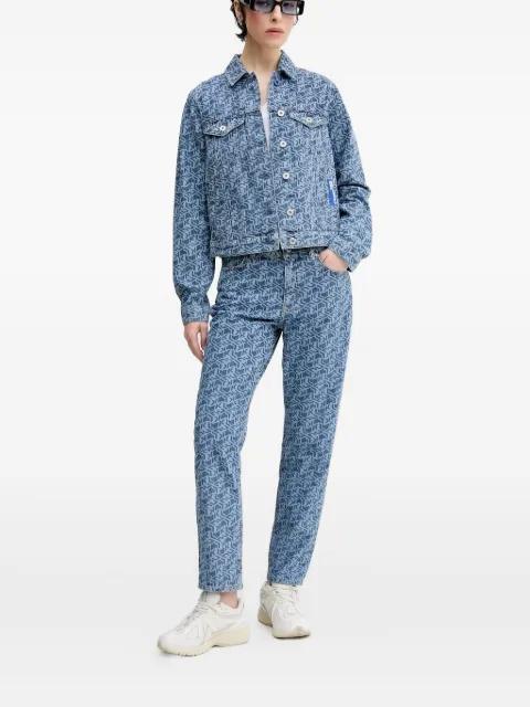 logo-print branded jeans by KARL LAGERFELD JEANS
