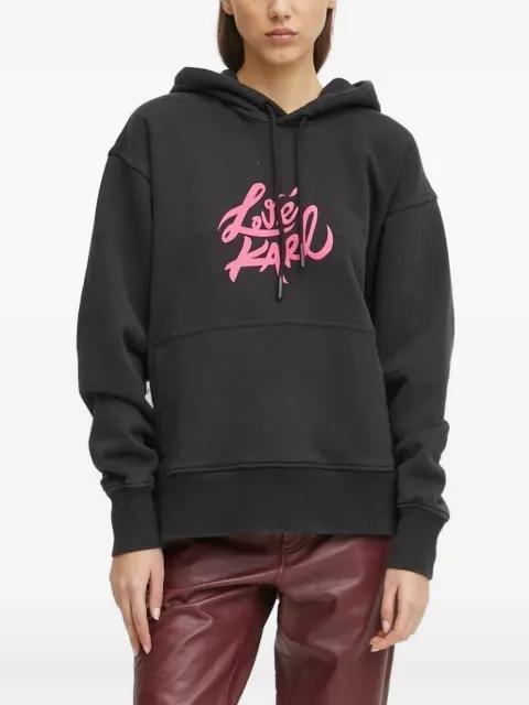 logo-print hoodie by KARL LAGERFELD JEANS