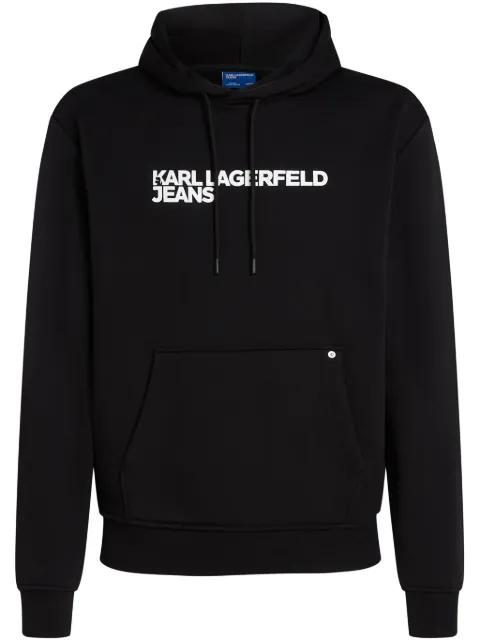 logo-print hoodie by KARL LAGERFELD JEANS