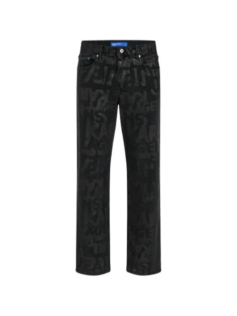 logo-print jeans by KARL LAGERFELD JEANS