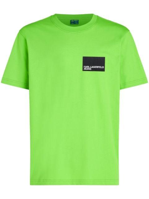 logo-print organic-cotton T-shirt by KARL LAGERFELD JEANS