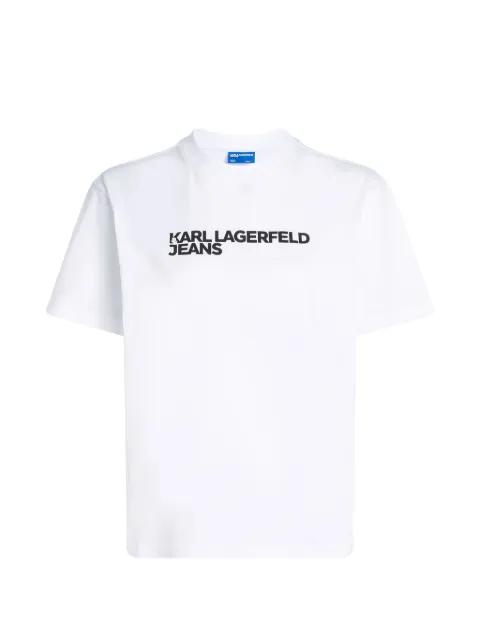 logo-print short-sleeve T-shirt by KARL LAGERFELD JEANS
