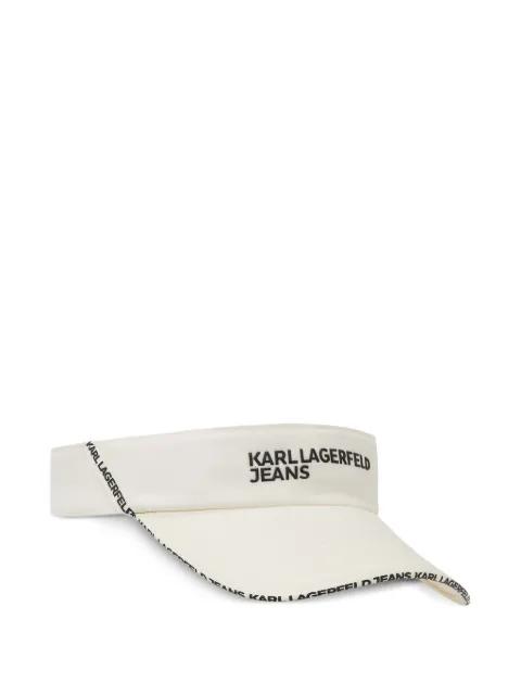 logo-print visor hat by KARL LAGERFELD JEANS