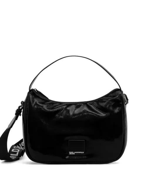 logo strap satchel by KARL LAGERFELD JEANS