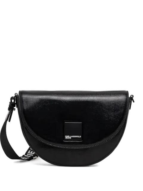 logo strap satchel by KARL LAGERFELD JEANS