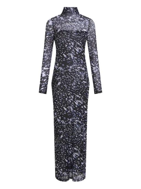 mesh high-neck dress by KARL LAGERFELD JEANS