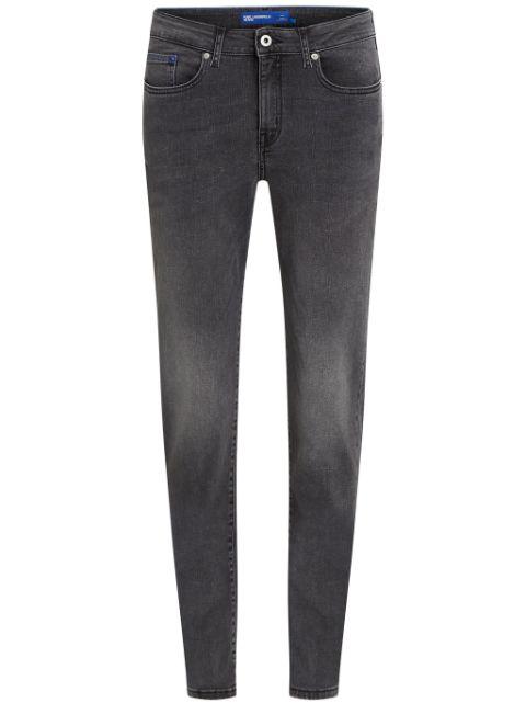 mid-rise slim jeans by KARL LAGERFELD JEANS