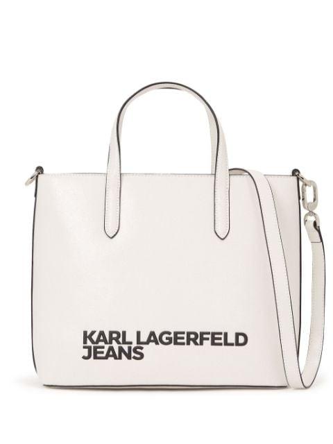mini logo-print tote bag by KARL LAGERFELD JEANS