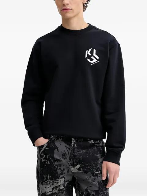 monogram-patch sweatshirt by KARL LAGERFELD JEANS