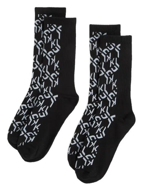 monogram-pattern socks by KARL LAGERFELD JEANS