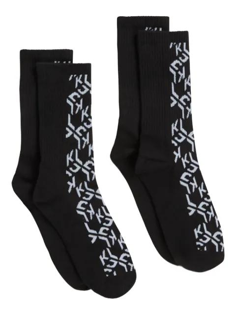 monogram-pattern socks by KARL LAGERFELD JEANS