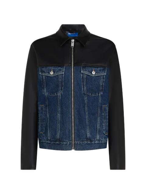 panelled denim jacket by KARL LAGERFELD JEANS
