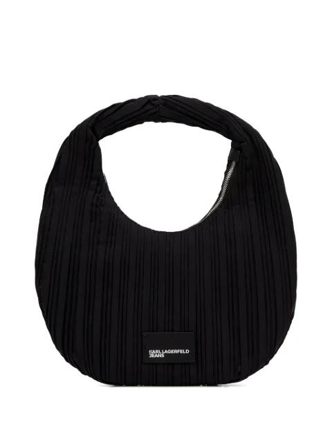 pleated-details shoulder bag by KARL LAGERFELD JEANS