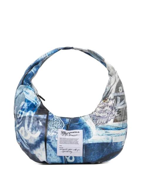 printed shoulder bag by KARL LAGERFELD JEANS
