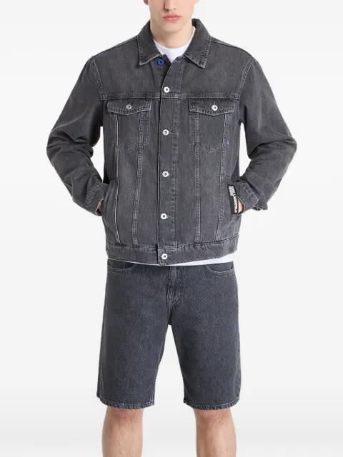 regular-fit logo-patch denim jacket by KARL LAGERFELD JEANS