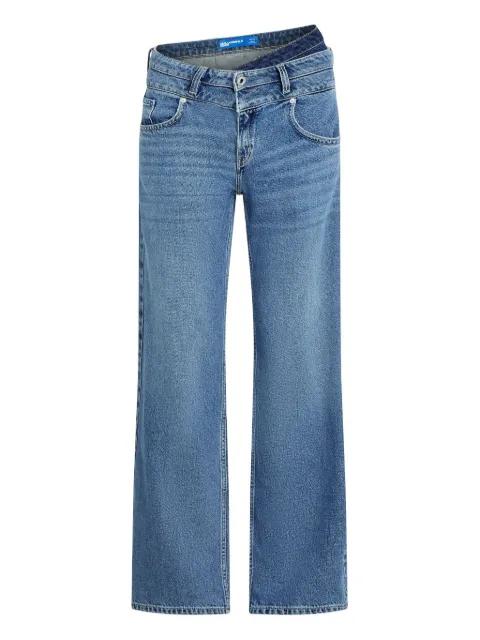 relaxed mid-rise jeans by KARL LAGERFELD JEANS