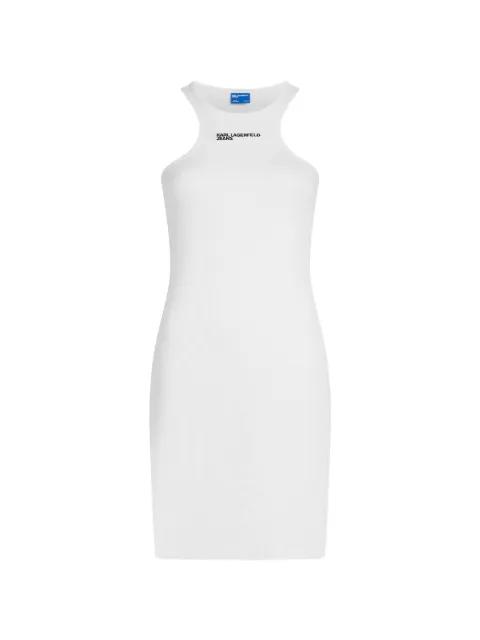 ribbed logo mini dress by KARL LAGERFELD JEANS