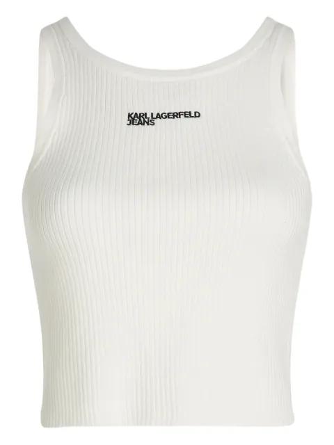 ribbed tank top by KARL LAGERFELD JEANS