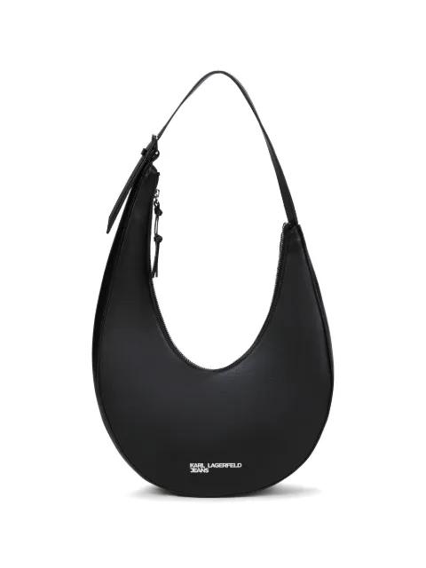 rounded leather shoulder bag by KARL LAGERFELD JEANS