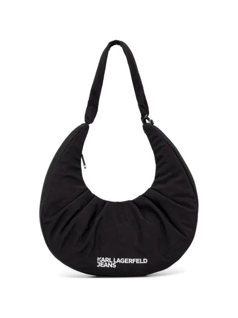 ruched tote bag by KARL LAGERFELD JEANS