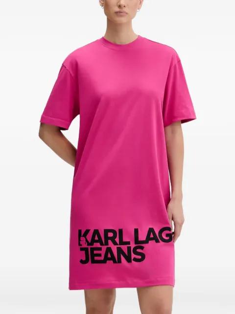 short-sleeves mini dress by KARL LAGERFELD JEANS
