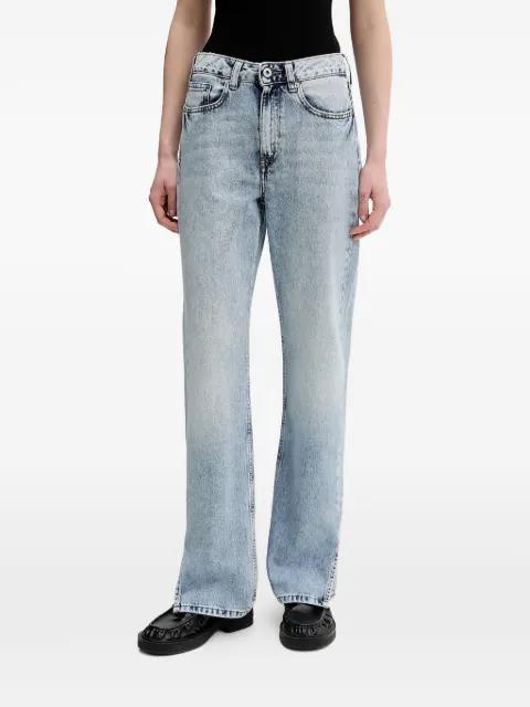 slit-detail jeans by KARL LAGERFELD JEANS