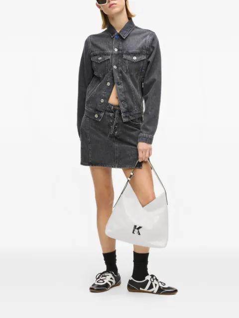 small Geo leather tote bag by KARL LAGERFELD JEANS
