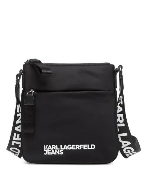small logo-print messenger bag by KARL LAGERFELD JEANS