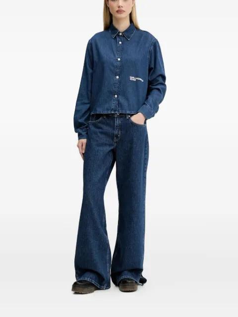 split-hem jeans by KARL LAGERFELD JEANS