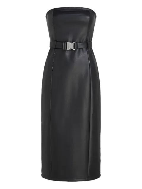 strapless belted dress by KARL LAGERFELD JEANS