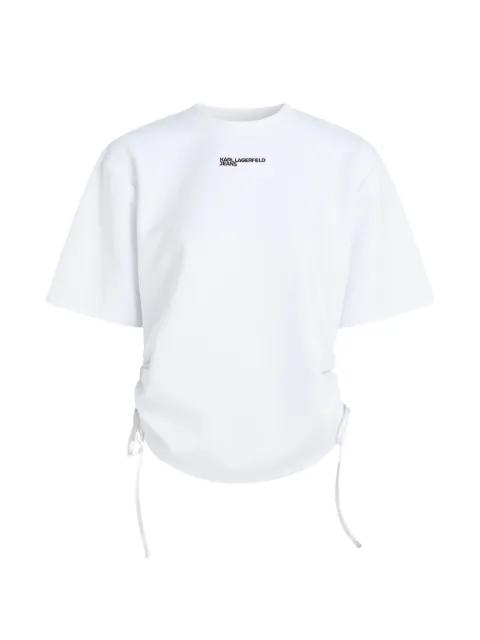 tie-detail T-shirt by KARL LAGERFELD JEANS