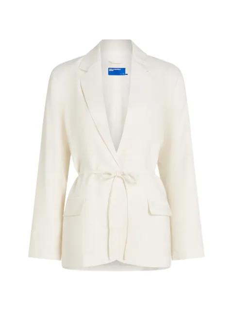 tie-waist blazer by KARL LAGERFELD JEANS