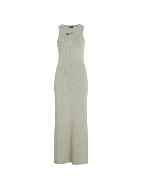 washed ribbed-rib tank midi dress by KARL LAGERFELD JEANS