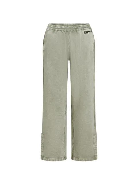 washed track pants by KARL LAGERFELD JEANS