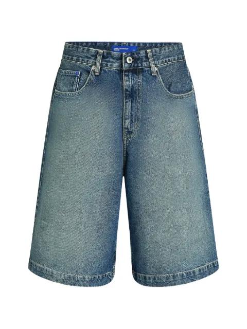 wide-leg denim shorts by KARL LAGERFELD JEANS