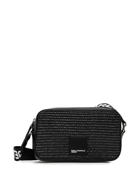 woven cross body bag by KARL LAGERFELD JEANS
