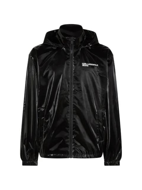 zip-up hoodied jacket by KARL LAGERFELD JEANS