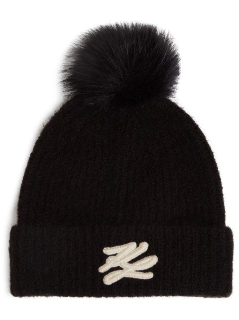 K/Autograph beanie by KARL LAGERFELD