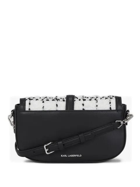 K/Autograph bouclé shoulder bag by KARL LAGERFELD