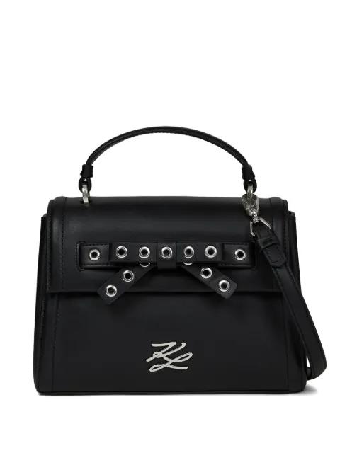 K/Autograph bow top handle bag by KARL LAGERFELD