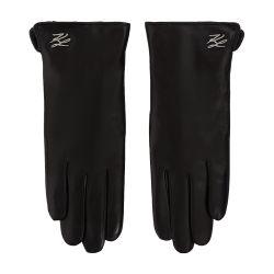 K/Autograph leather gloves by KARL LAGERFELD