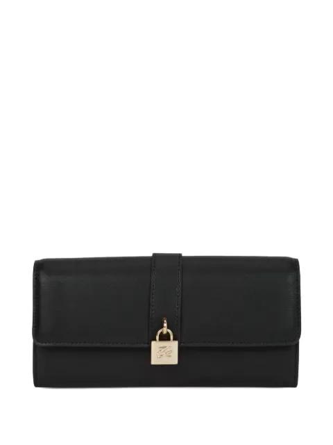 K/Autograph padlock leather wallet by KARL LAGERFELD