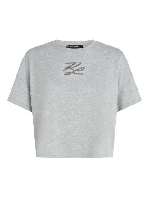 K/Autograph sequin-embellished T-shirt by KARL LAGERFELD