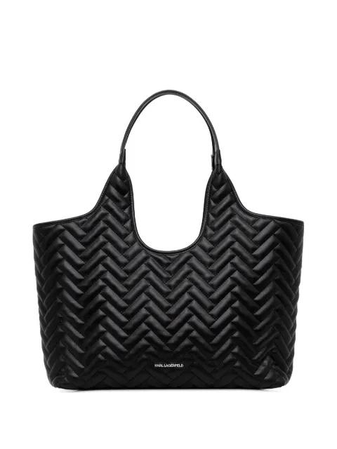 K/Brick quilted tote bag by KARL LAGERFELD