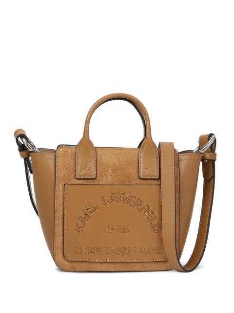 K/Daily mini suede tote bag by KARL LAGERFELD