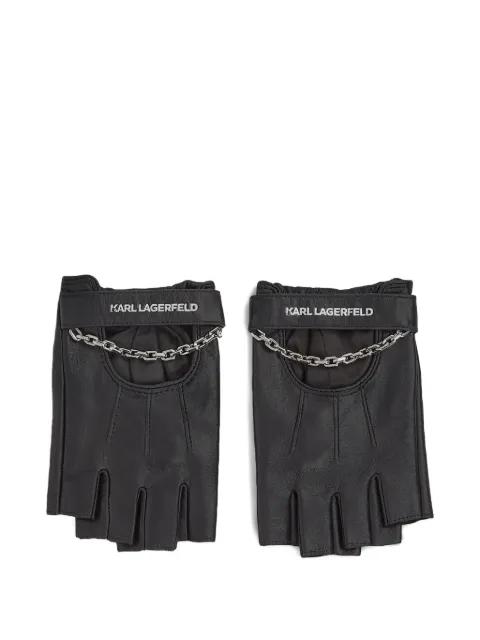 K/Essential fingerless gloves by KARL LAGERFELD