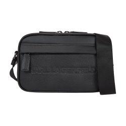 K/Essential leather crossbody bag by KARL LAGERFELD