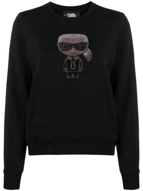 K/Ikonik sparkle sweatshirt by KARL LAGERFELD